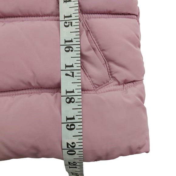 Aeropostale Puffer Vest Womens Small Mauve Insulated Winter Warmer Sherpa - Picture 10 of 12